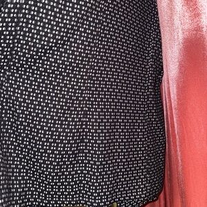 Anthropologie Black and White Textured Skirt